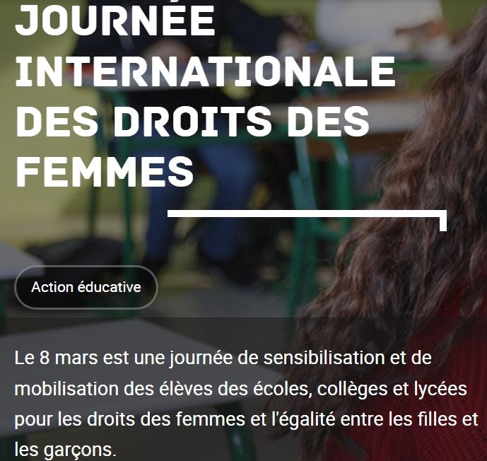 Journée INTL droits des femmes